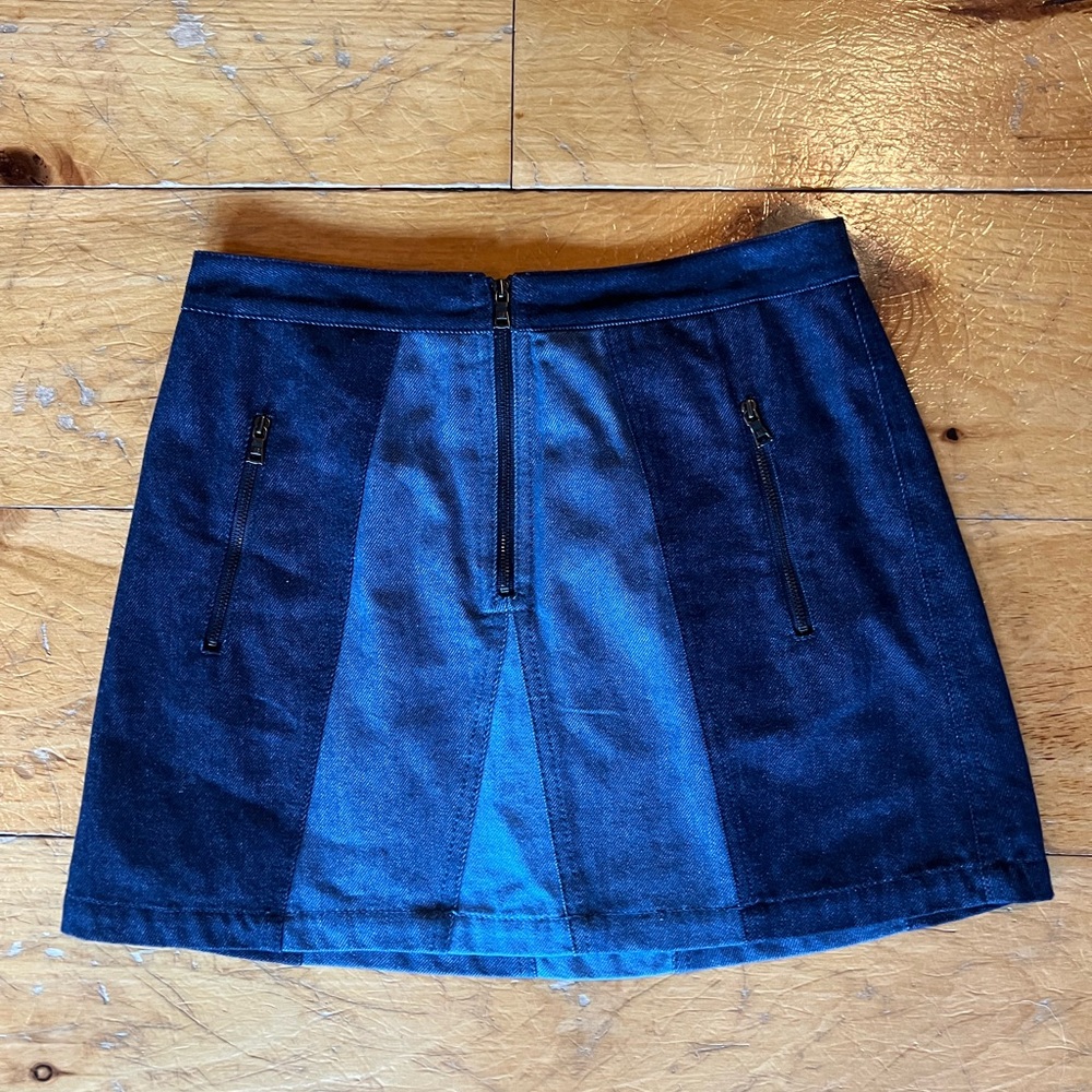 BCBGMaxAzria Blue Denim Mini Skirt